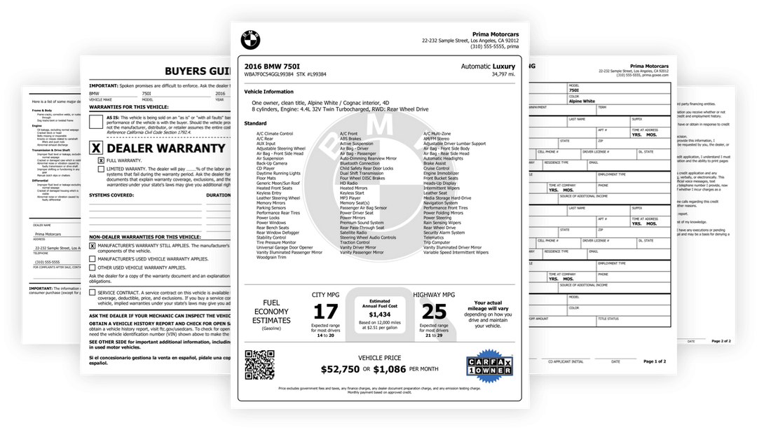 Dealer Window Stickers Goxee Dealer™